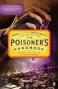 A poster of poisoner's handbook with a city in the background